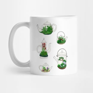 Teapot Terrariums in Gouache and Pen Mug